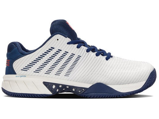 KSwiss Tennisschuhe Hypercourt Express 2 Clay/Sandplatz weiss/blau/rot Herren